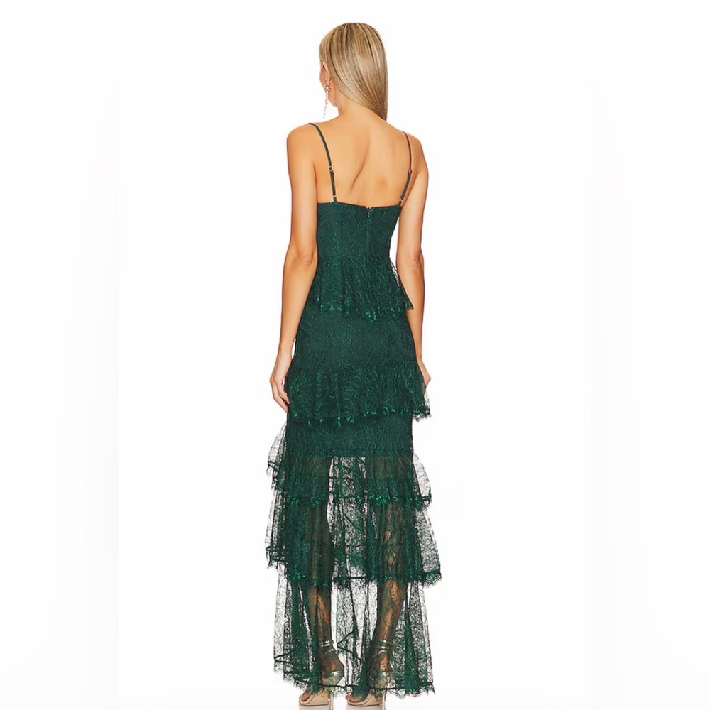 Zelda Fitz Gown in Emerald Green - Picture 3 of 6
